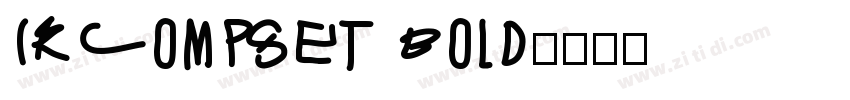 IRCompset Bold字体转换